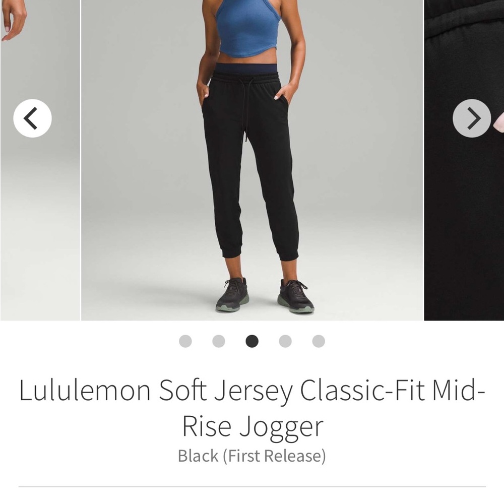 Lululemon Athletica Black Jogger Pants